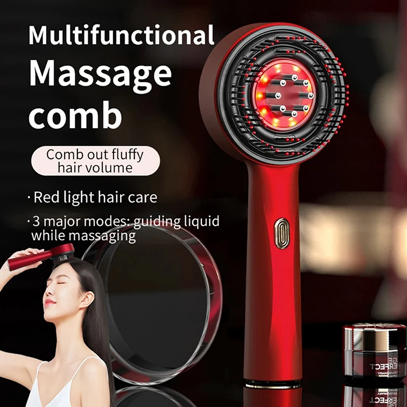Hair Care For Hair Loss - مشط تدليك كهربائي بالاهتزاز للعناية بالشعر،