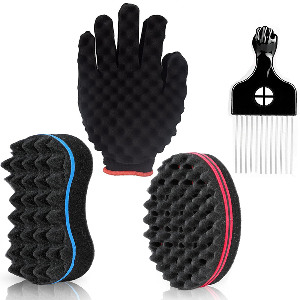 Twist Sponge Coil - 1 قطعة البيضاوي مزدوجة الجانبين ماجيك