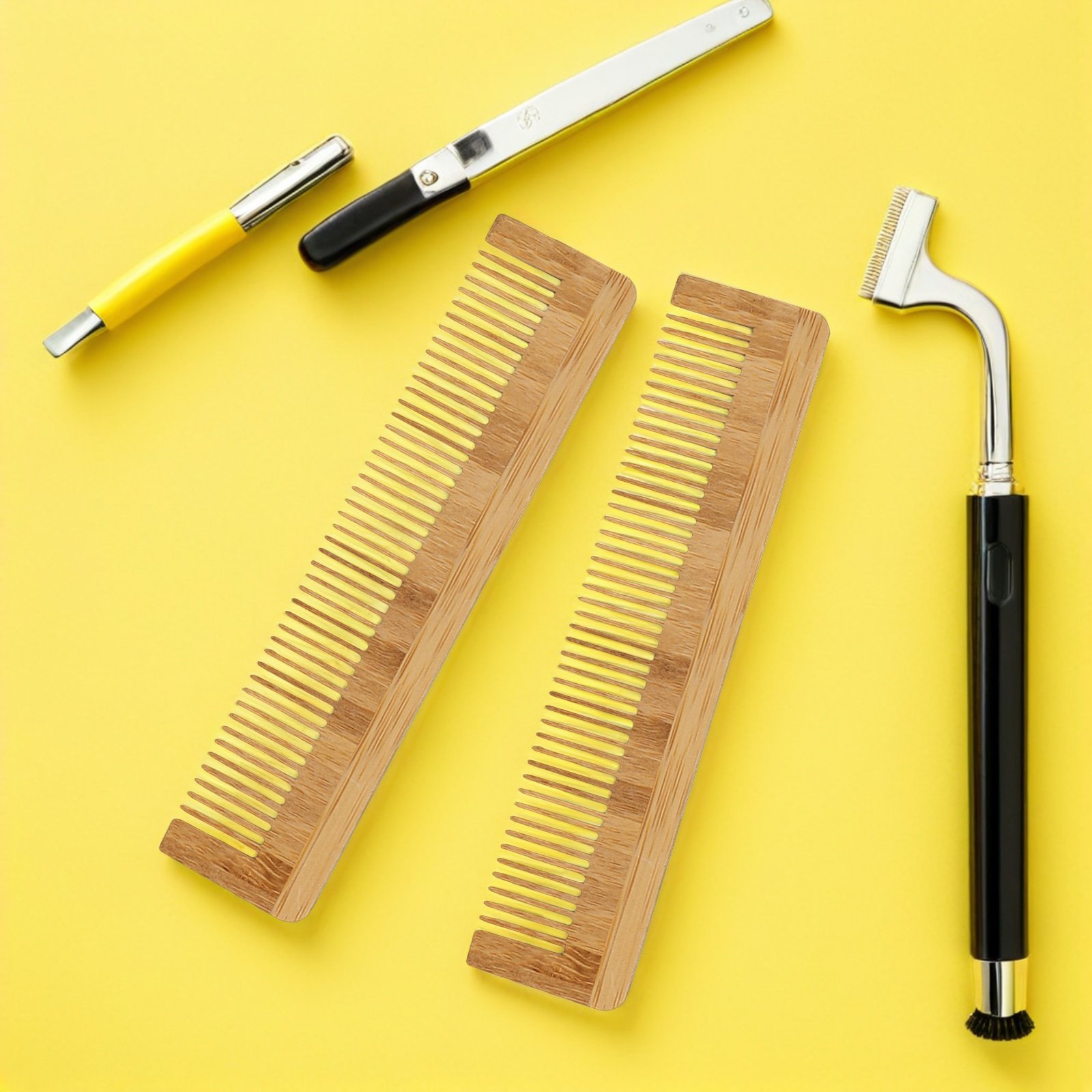 Detangling Wide Comb - 12 قطعة مشط لحية خشبي للاستخدام