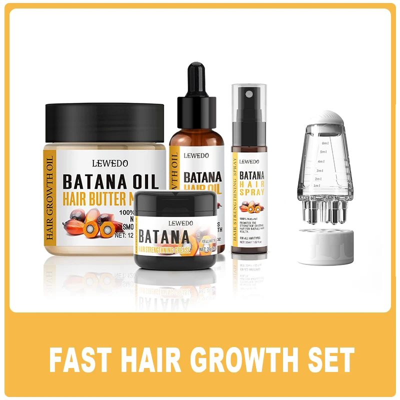 Hair Care Essence Oil - مجموعة ليويدو لنمو الشعر بزيت الباتانا،