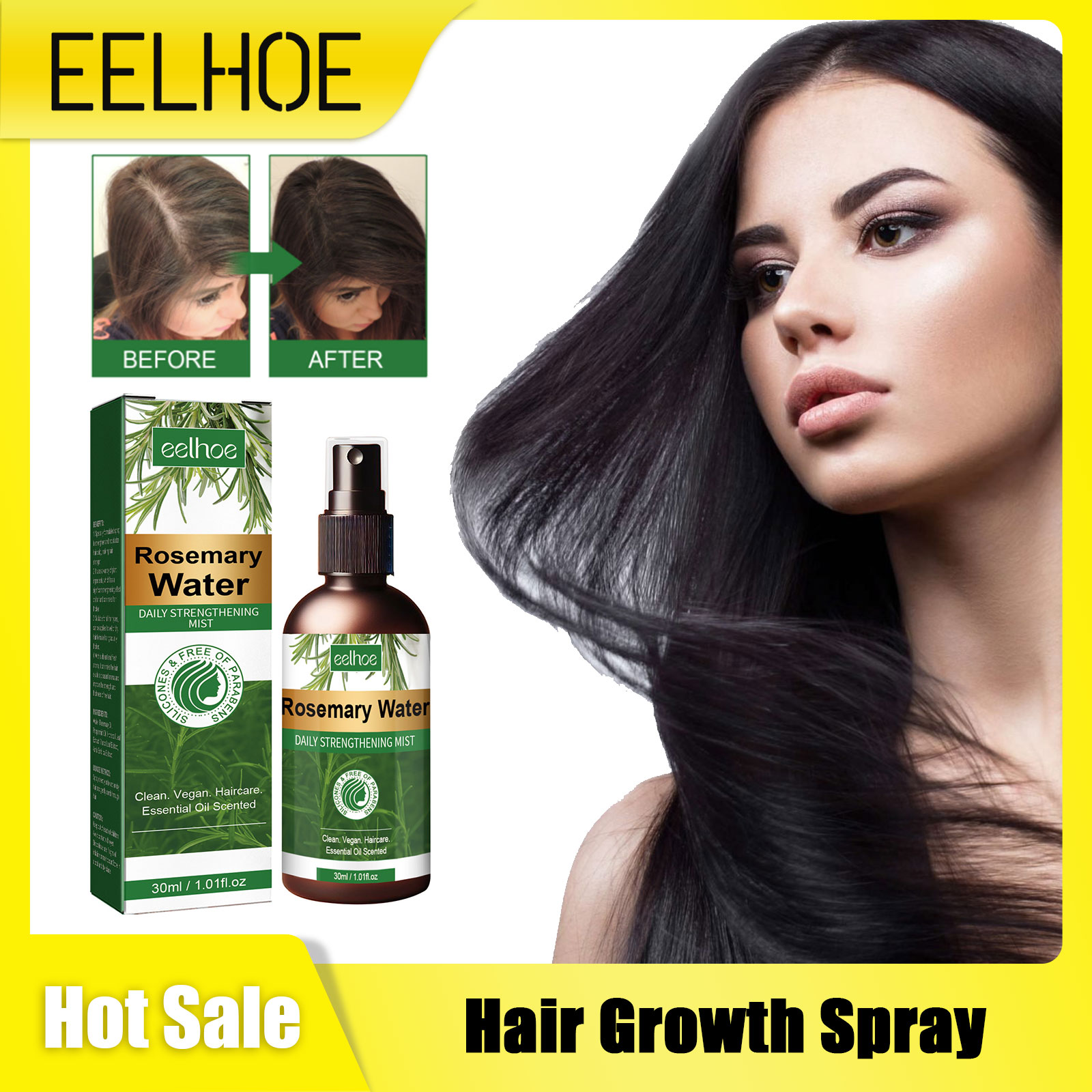 Hair Care Naturally - رذاذ روزماري لتغذية الشعر وعلاج فروة