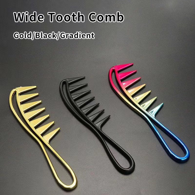 Detangling Wide Comb - تصفيف الشعر المحمولة متعددة الألوان واسعة