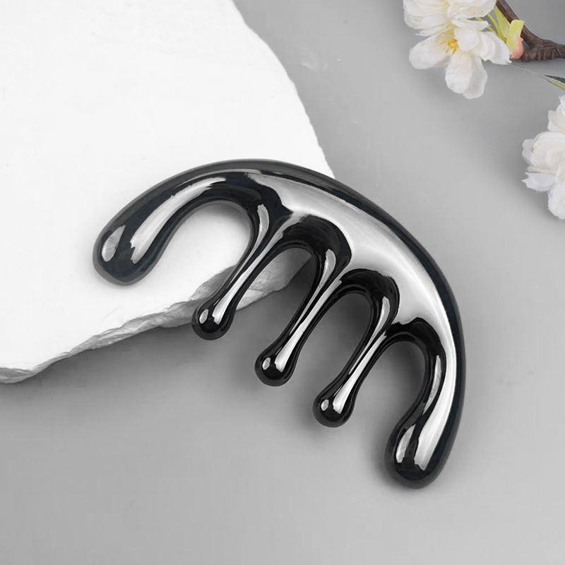 Detangling Wide Comb - 1 قطعة مشط تدليك معدني بخمسة