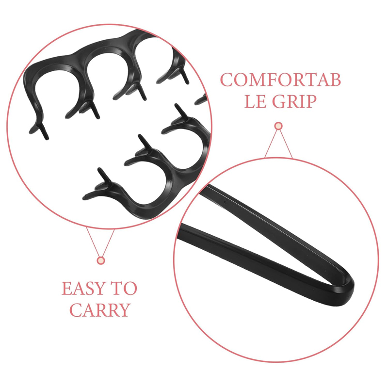 2 قطعة 9-صفوف وفك تشابك الشعر  - مراجعة Detangling Wide Comb وسعره