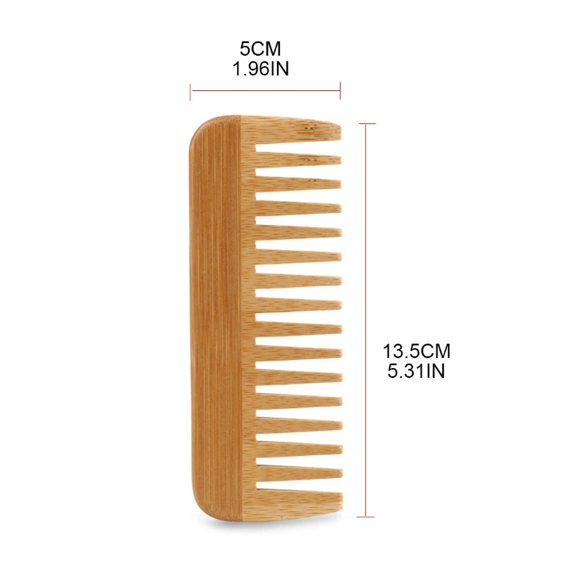 مشط ذو أسنان واسعة من الخيزران - مراجعة Detangling Wide Comb وسعره