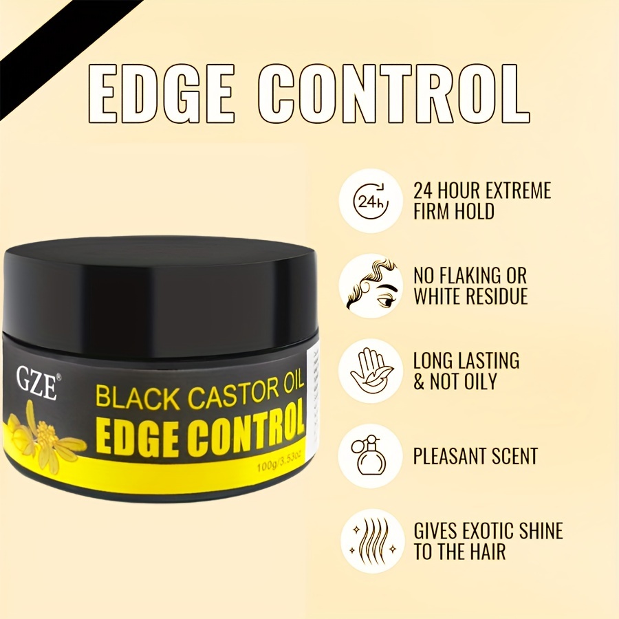 GZE خروع سوداء إفريقية ، جديلة - مراجعة Edge Control Gel وسعره