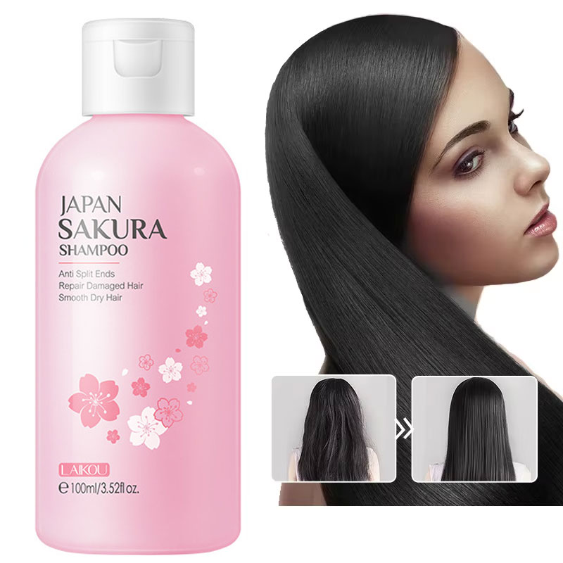 شامبو ساكورا ياباني من LAIKOU  - مراجعة Hair Care Korean Products وسعره