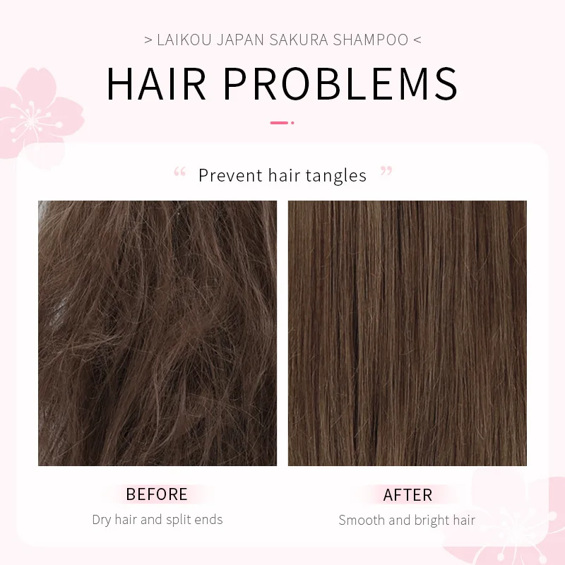 شامبو ساكورا ياباني من LAIKOU  - مراجعة Hair Care Korean Products وسعره