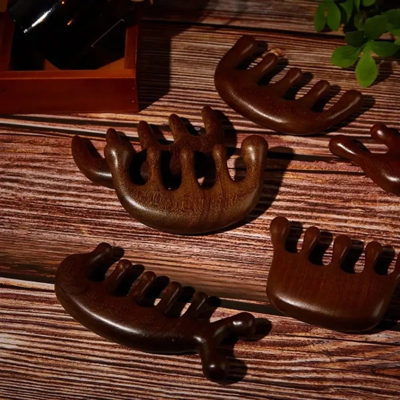 مشط تدليك غوا شا واسع الأسنان  - مراجعة Detangling Wide Comb وسعره
