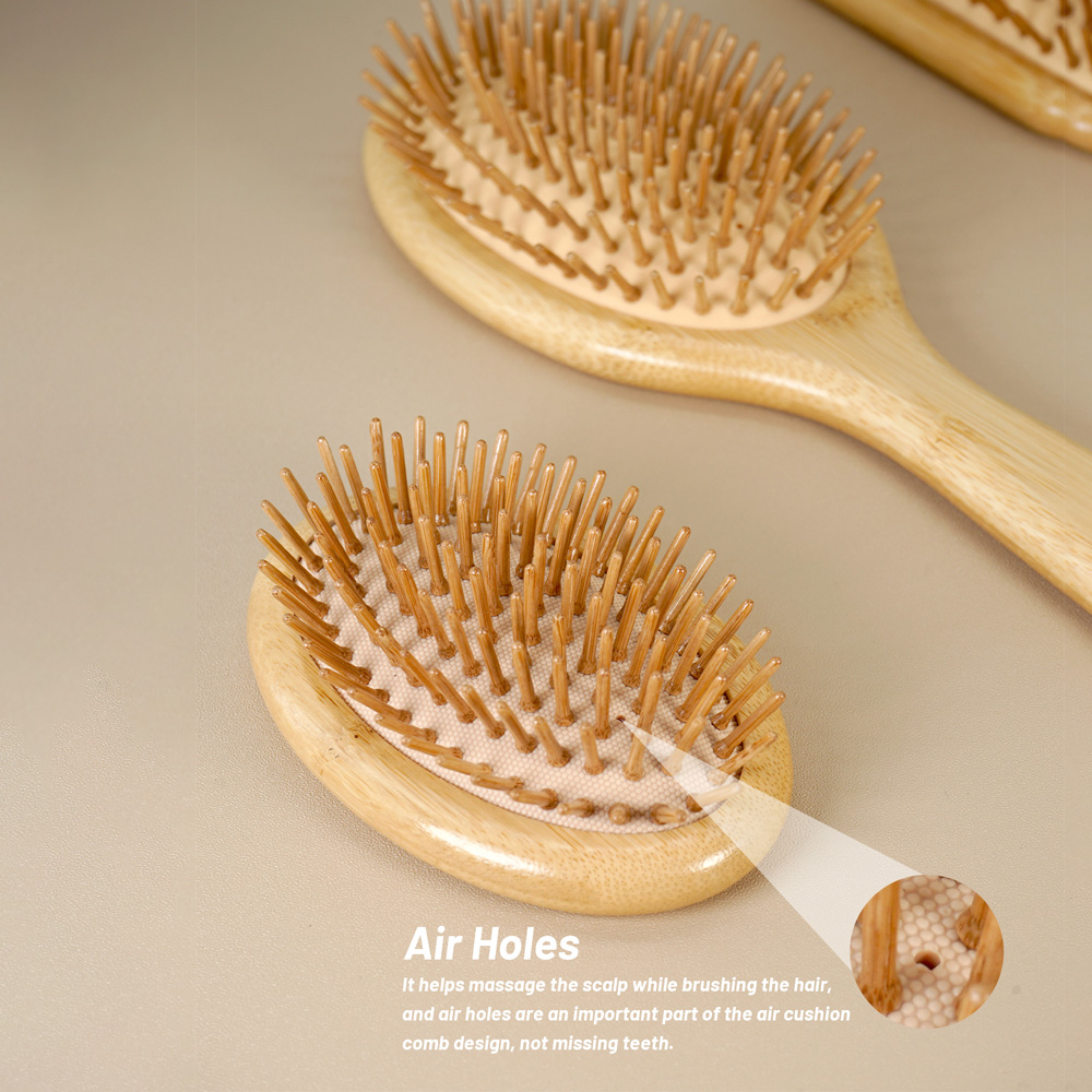 فرشاة شعر من الخيزران، فرش لفك - مراجعة Hair Care Daily Routine وسعره