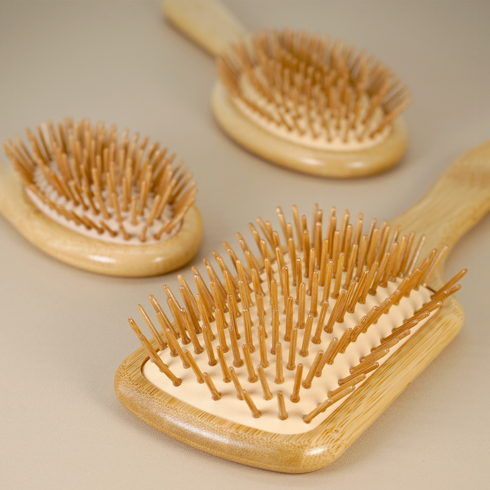 فرشاة شعر من الخيزران، فرش لفك - مراجعة Hair Care Daily Routine وسعره
