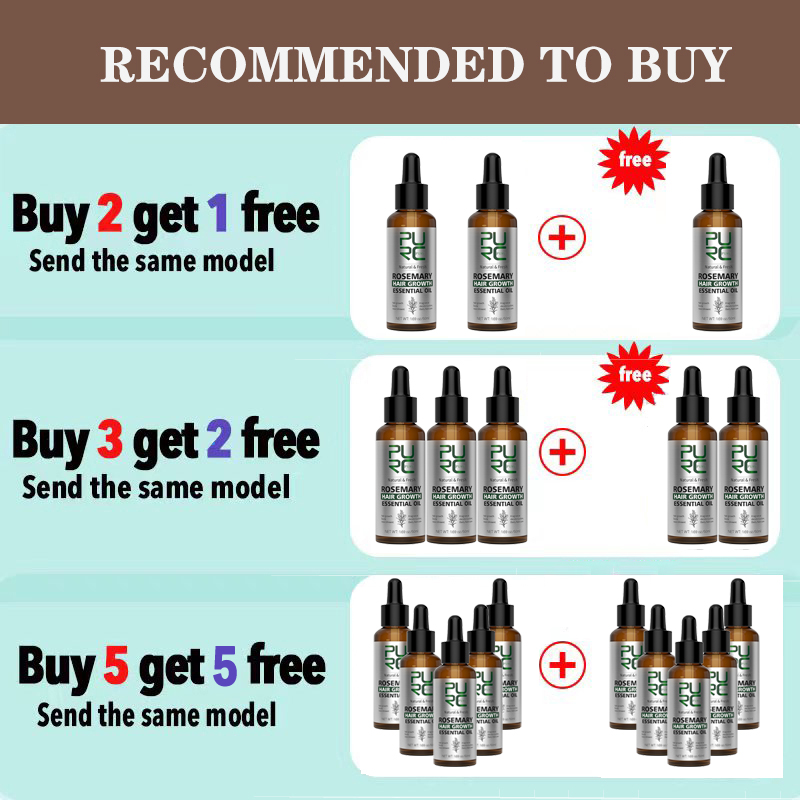 مجموعة زيت إكليل الجبل من PURC - مراجعة Hair Care Essence Oil وسعره
