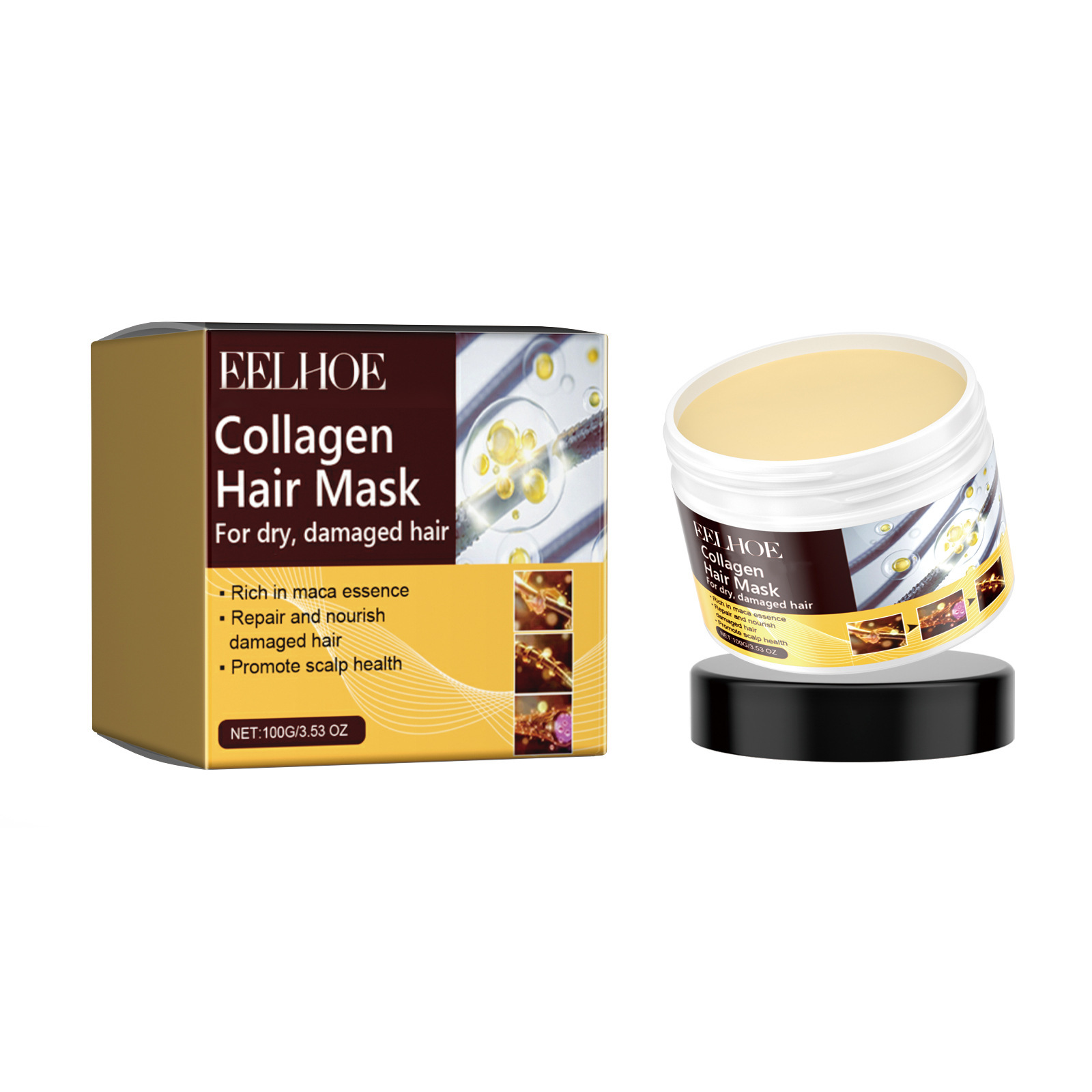 قناع الشعر بالكولاجين من EELHO - مراجعة Hair Care With Protein وسعره
