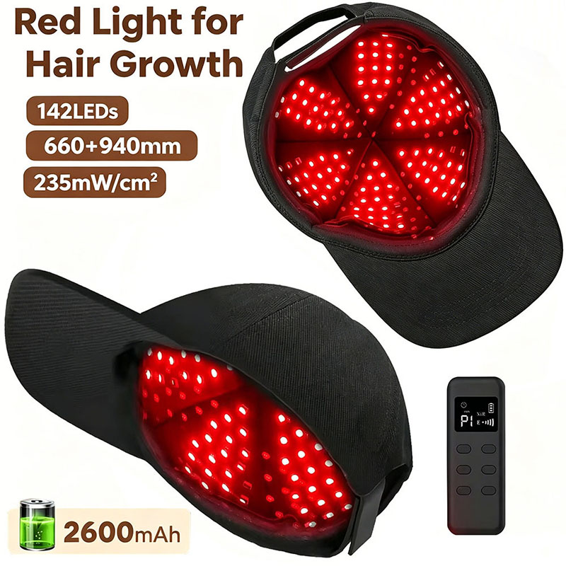 قبعة العلاج بالضوء الأحمر LED  - مراجعة Hair Care With Protein وسعره