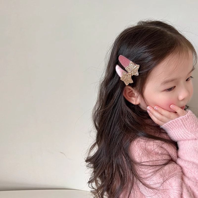 1 زوج الكورية نمط بريق ستار مق - مراجعة Hair Care Baby وسعره