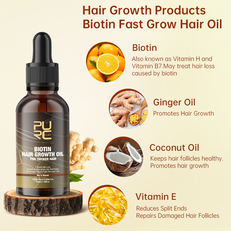 منتجات PURC سريعة لنمو الشعر ل - مراجعة Hair Care Essence Oil وسعره
