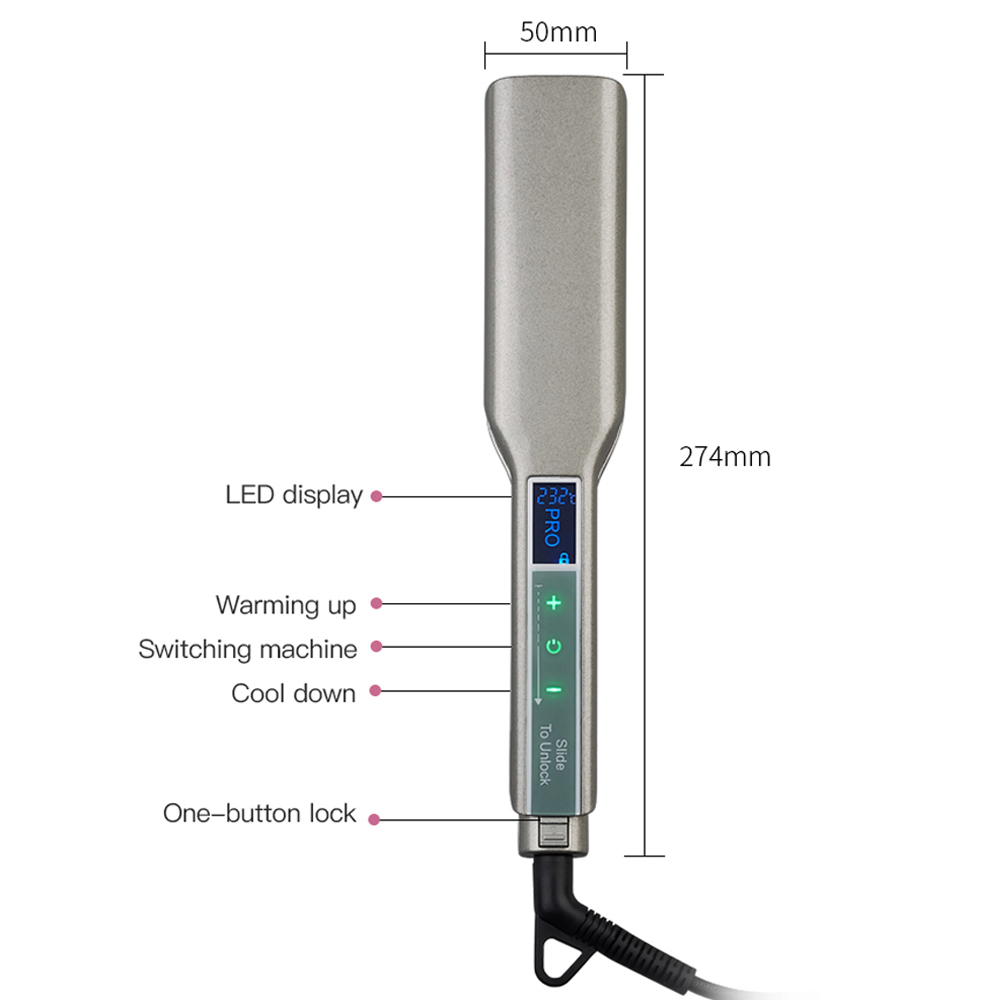 جهاز فرد الشعر بشاشة LCD تعمل  - مراجعة Detangling Wide Comb وسعره
