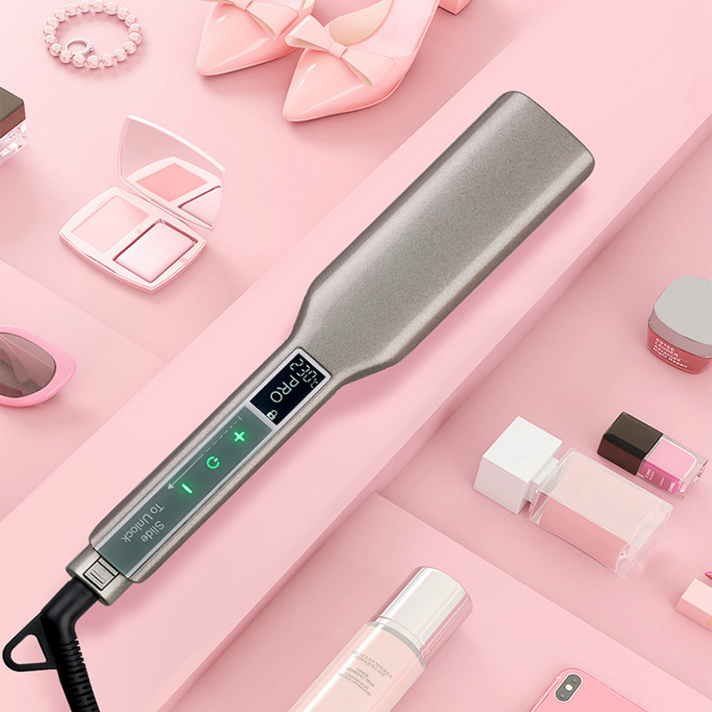 جهاز فرد الشعر بشاشة LCD تعمل  - مراجعة Detangling Wide Comb وسعره