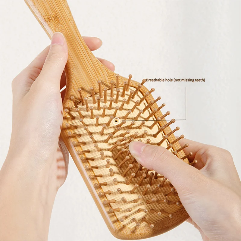 فرشاة شعر من الخيزران للنساء،  - مراجعة Detangling Wide Comb وسعره