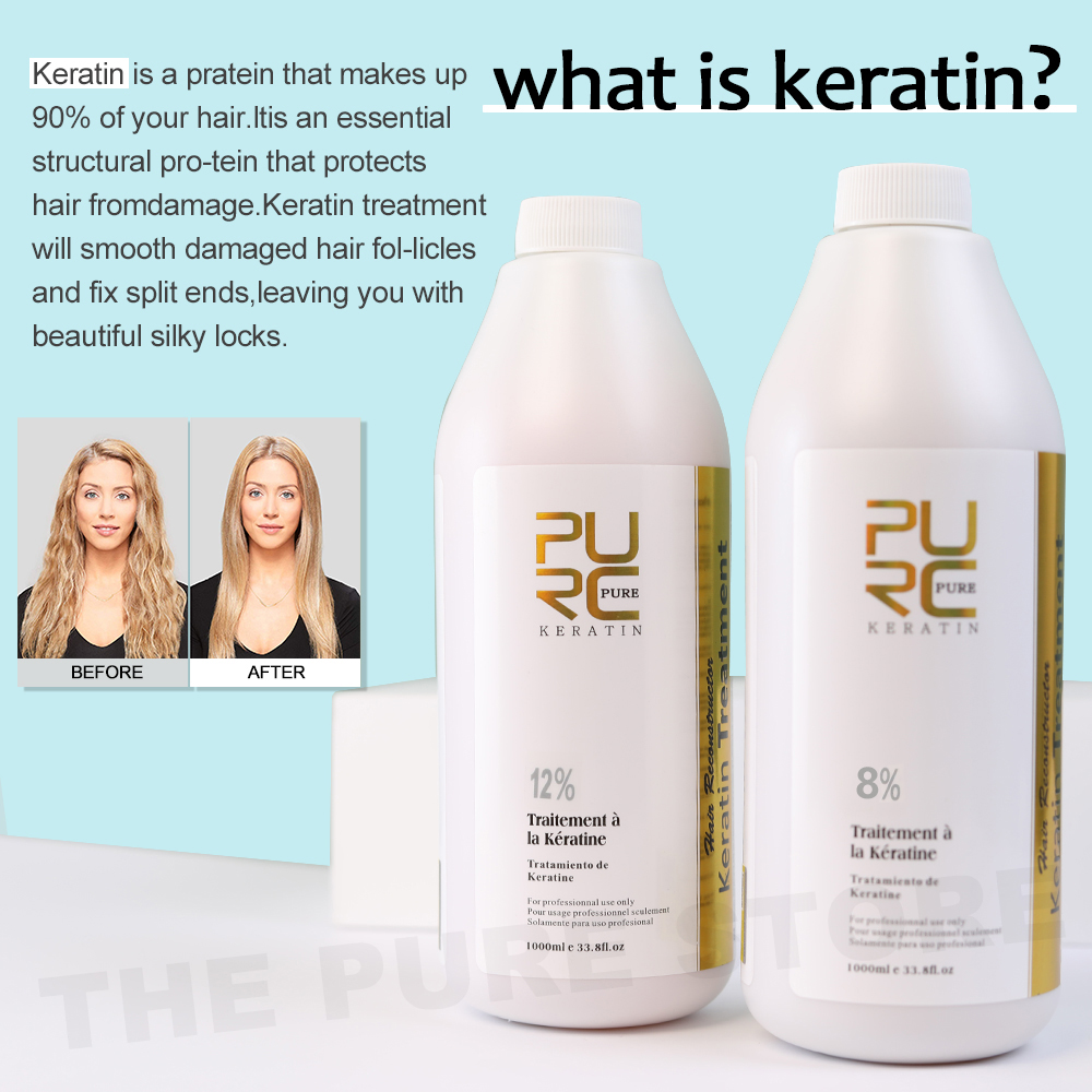 علاج تنعيم الكيراتين Purc ، إز - مراجعة Hair Care With Protein وسعره