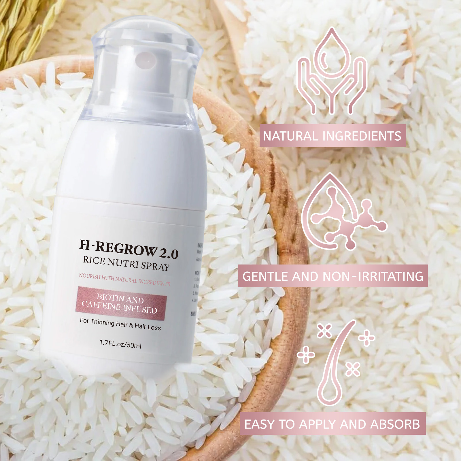 1-5 قطع من بخاخ منشط نمو الشعر - مراجعة Hair Care Korean Products وسعره