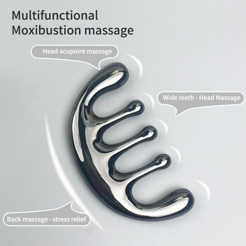 1 قطعة مشط تدليك معدني بخمسة أ - مراجعة Detangling Wide Comb وسعره